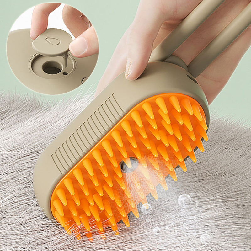 3-in-1 Cat Steam Grooming Brush & Massage Comb