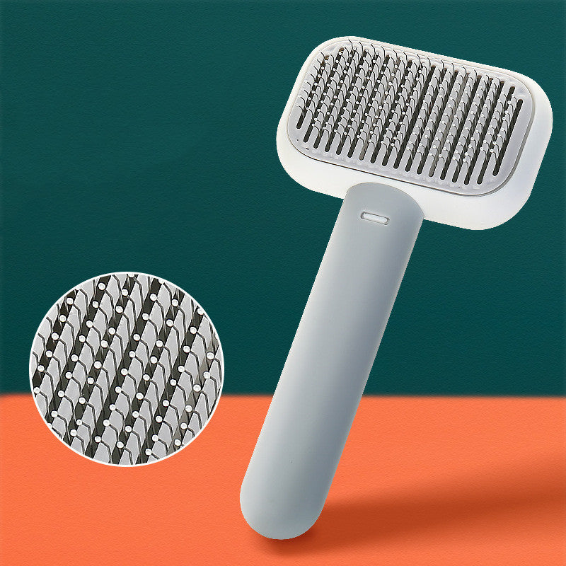 Dog Cat Grooming Comb - Gentle Knot Remover & Massage Brush for Long Haired Pets