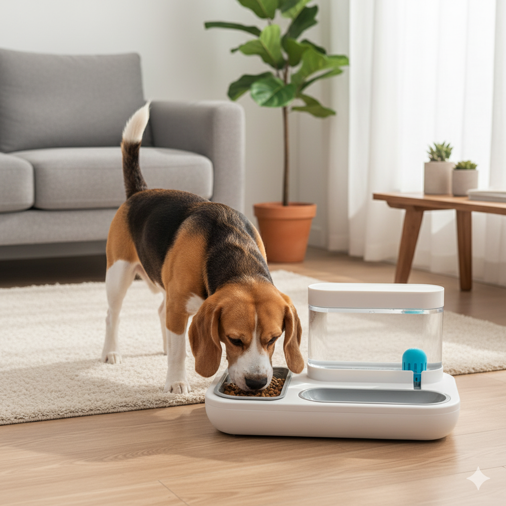 Automatic Pet Feeder & Water Dispenser – 2-in-1 Food & Hydration Station