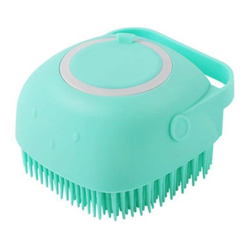 Pet Bath Brush with Shampoo Dispenser - 2-in-1 Dog Cat Grooming Massage Tool