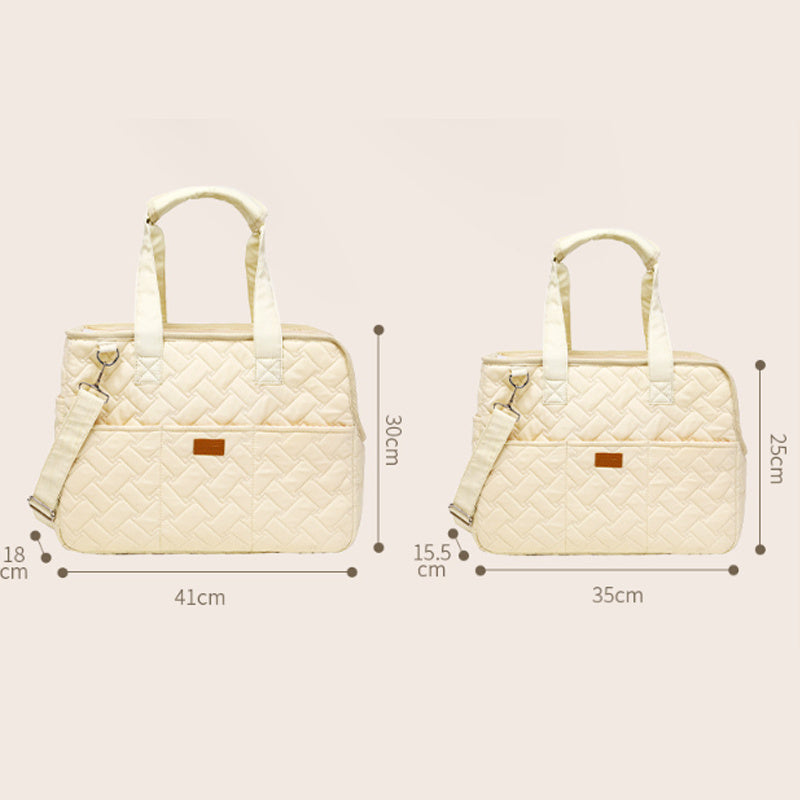Pet Carrier Tote Bag - Stylish Cat Dog Handbag with Breathable Mesh & Soft Cushion